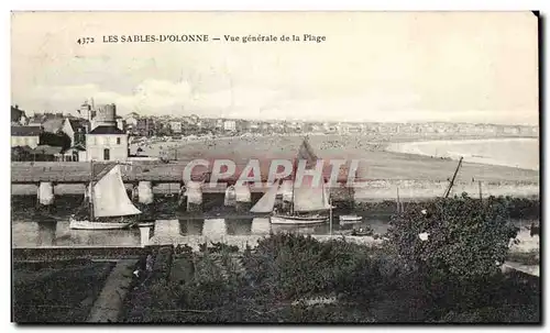 Cartes postales Les Sables d olonne Vue generale de la plage