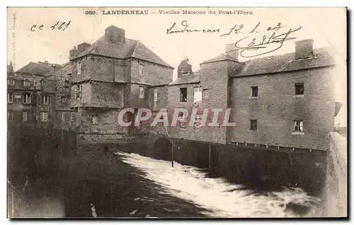 Ansichtskarte AK Landerneau Vieilles maisons du Pont l Elorn