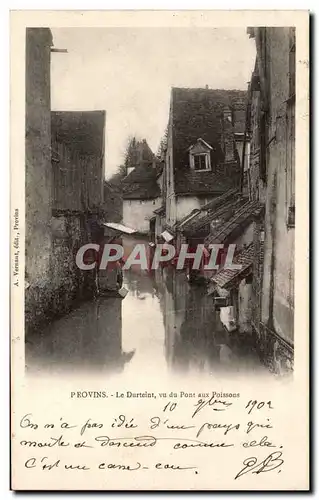 Ansichtskarte AK Provins Le Durteint vu du pont aux poissons