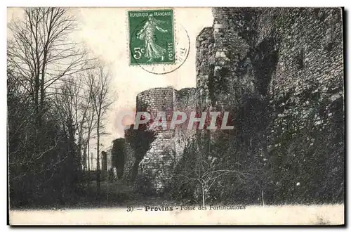 Cartes postales Provins Fosse des fortifications