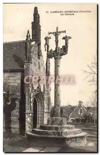 Ansichtskarte AK Lampaul Guimiliau le calvaire