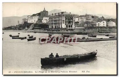 Espana - Espagne - Spain - Hondarribia - Fuenterrabia - Playa de la Marina - Cartes postales