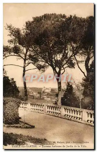 Sable sur Sarthe - Terrasse Italienne du Jardin de la VIlle - Cartes postales