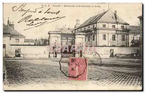 Tours - Entree de la Prefecture et Grille - Cartes postales