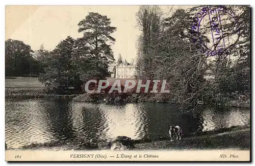 Versigny - L Etang et le Chateau - Ansichtskarte AK