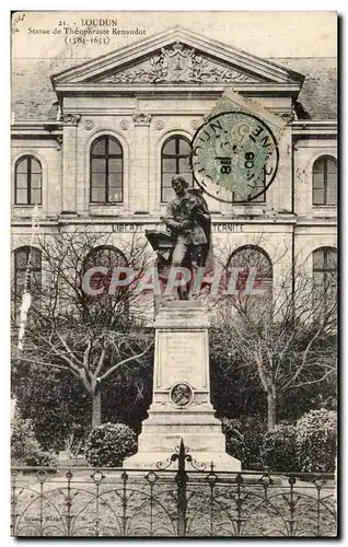 Loudun - Statue de Theophraste Renaudot - Cartes postales