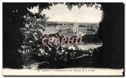Cartes postales Laval Vue generale d une terrasse de la Perrine