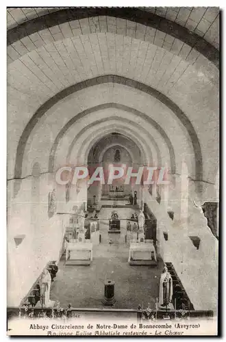 Ansichtskarte AK Abbaye cistercienne de Notre Dame de Bonnecombe Le choeur