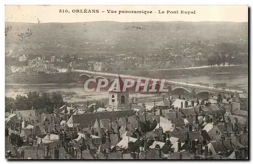 Cartes postales Orleans Vue panoramique Le pont royal