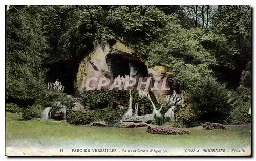 Cartes postales Parc de Versailles Bains et grotte d Apollon