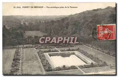 Cartes postales Meudon Foret Vue artistique prise de la terrasse