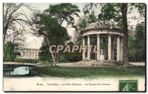 Cartes postales Versailles Le petit Trianon Le temple de l amour