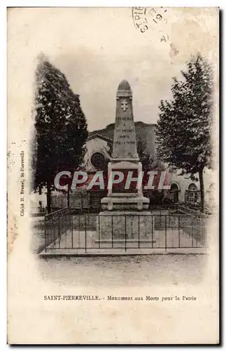 Cartes postales Saint Pierreville Monument aux morts pour la patrie