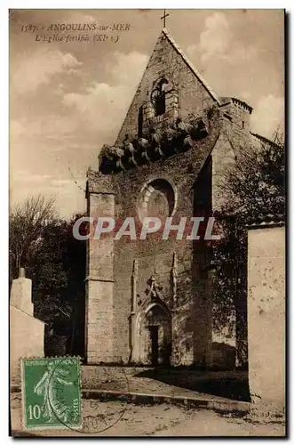 Cartes postales Angoulins sur Mer L eglise fortifiee