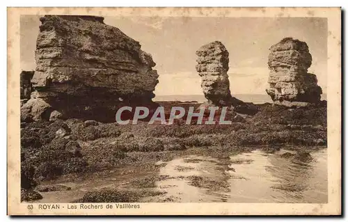 Ansichtskarte AK Royan Les rochers de Valieres