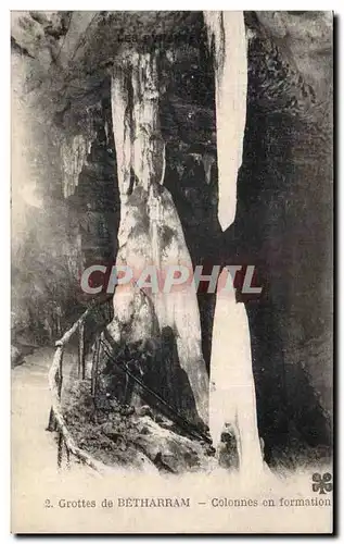 Cartes postales Grottes de Betharram Colonnes en formation