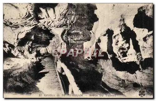 Cartes postales Grottes de Betharram Sortie du tunnel