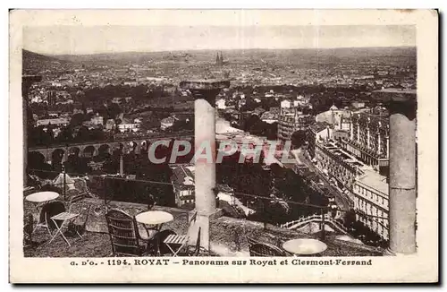 Ansichtskarte AK Royat Panorama sur Royat et Clermont Ferrand