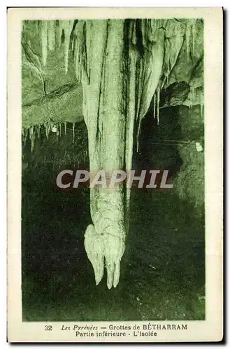 Cartes postales Grottes de Betharram Partie inferieure L isolee