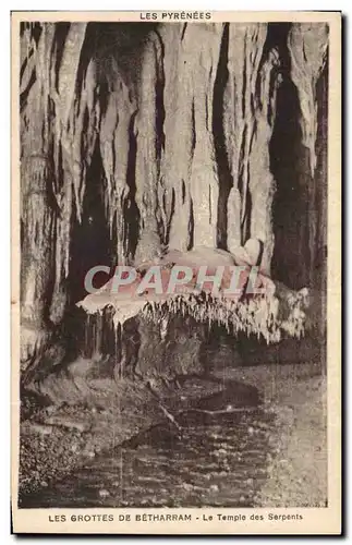 Cartes postales Grottes de Betharram Le temple des serpents