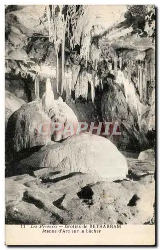 Ansichtskarte AK Grottes de Betharram Jeanne d arc sur le bucher