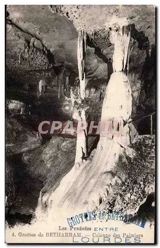 Cartes postales Grottes de Betharram Colonne des palmiers