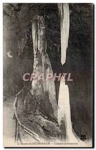 Ansichtskarte AK Grottes de Betharram Colonnes en formation