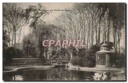 Ansichtskarte AK Perpignan Le square et le bassin des cygnes