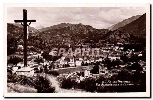 Ansichtskarte AK Ax les Thermes Vue generale prise du calvaire