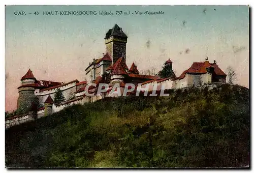 Cartes postales Haut Koenigsbourg Vue d ensemble