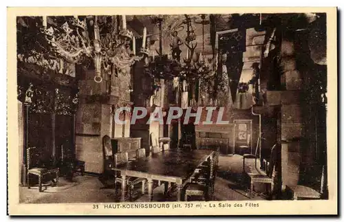 Cartes postales Haut Koenigsbourg La salle des fetes