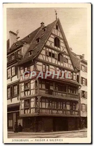 Cartes postales Strasbourg Maison a Galeries