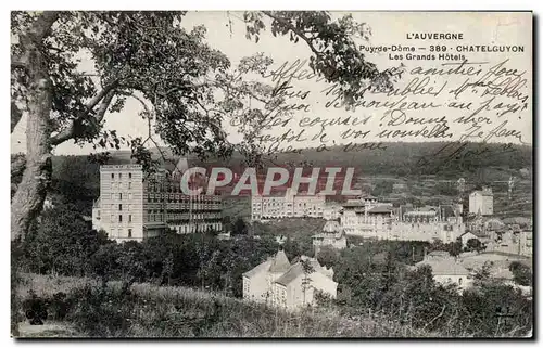 Cartes postales Chatel Guyon Les grands hotels