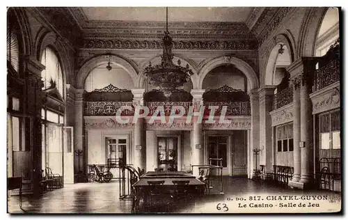 Cartes postales Chatel Guyon Le casino Salle de jeu