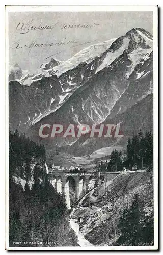 Cartes postales Pont St Marie Mont Blanc