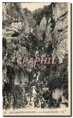 Cartes postales Les grands goulets La grande cascade