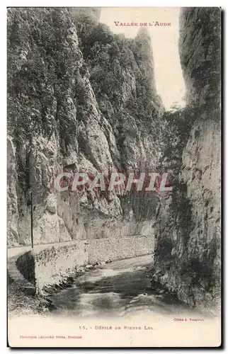 Cartes postales Vallee de l Aude Defile de Pierre Lys