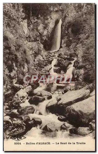 Cartes postales Ballon d Alsace Le saut de la truite