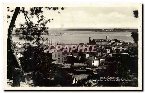 Cartes postales Cannes Vue prise de la croix des gardes