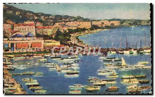 Cartes postales Cannes Vue generale sur le port le casino et les hotels