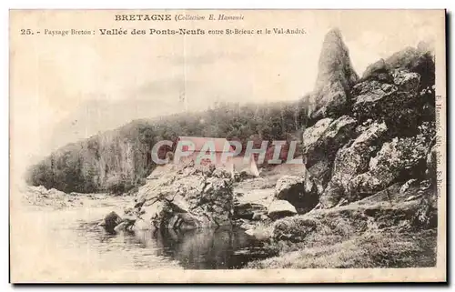 Cartes postales Paysage breton Vallee des ponts neufs entre St brieuc et le Val Andre