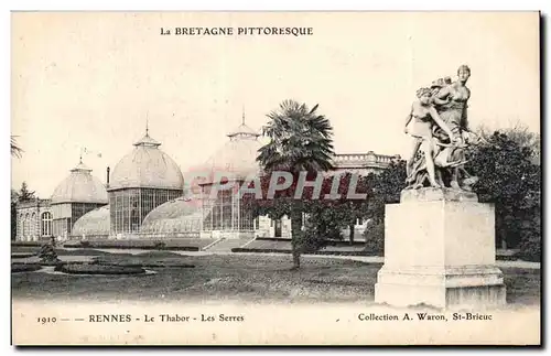 Cartes postales Rennes Le Thabor Les serres