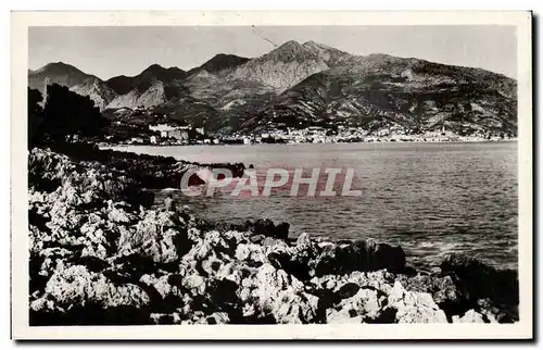 Cartes postales Menton Vue generale prise du Cap Martin