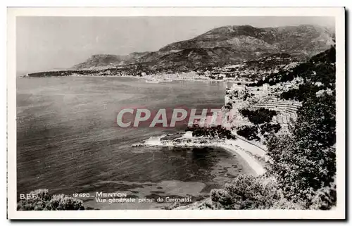 Cartes postales Menton Vue generale prise de Grimaldi