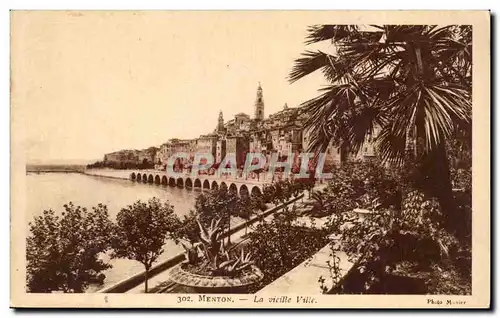 Cartes postales Menton La vieille ville