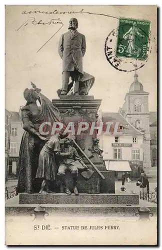 Cartes postales St Die Statue de Jules Ferry