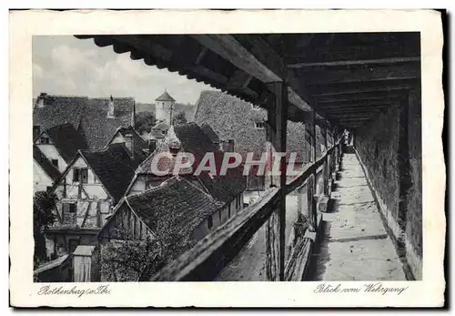 Cartes postales Rothenburg Blick vom Wehrgang
