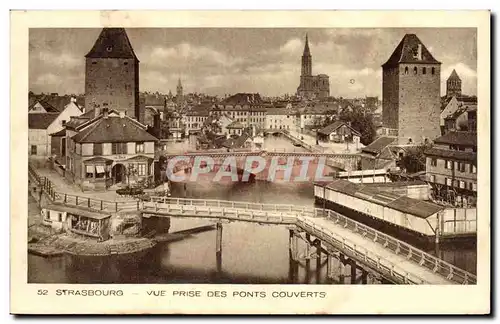 Cartes postales Strasbourg Vue prise des ponts couverts