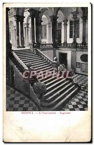 Cartes postales Italie Italia Genova L universita Ingresso