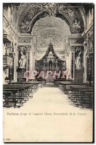 Cartes postales Italie Italia Porlezza Chiesa Parrocchiale di S Vittore